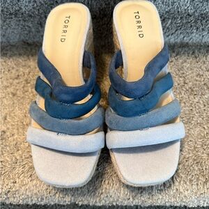 Torrid Women's Blue Ombre Wedges